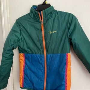 Cotopaxi Kids Green and Blue Teca Calido Jacket - Medium 10/12